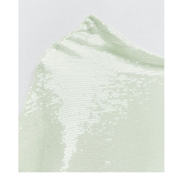 ZARA SEQUIN ASYMMETRIC KNIT DRESS LIMITED EDITION Maxi Formal - Picture 9 of 11